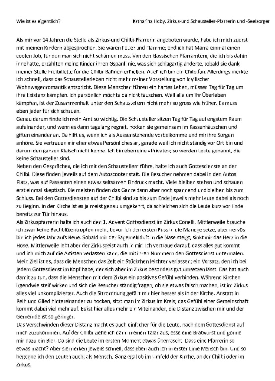 Wie ist es eigentlich Hoby Wie ist es eigentlich Hoby